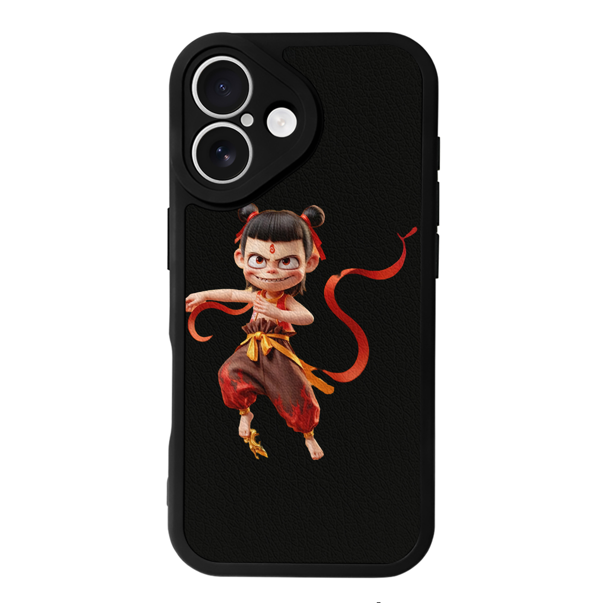 （画像用） Ne Zha 2 ナタ 魔童の大暴れ 【iPhone 16シリーズ対応】シリコンスマホケース（レザー調） 材質：シリコン